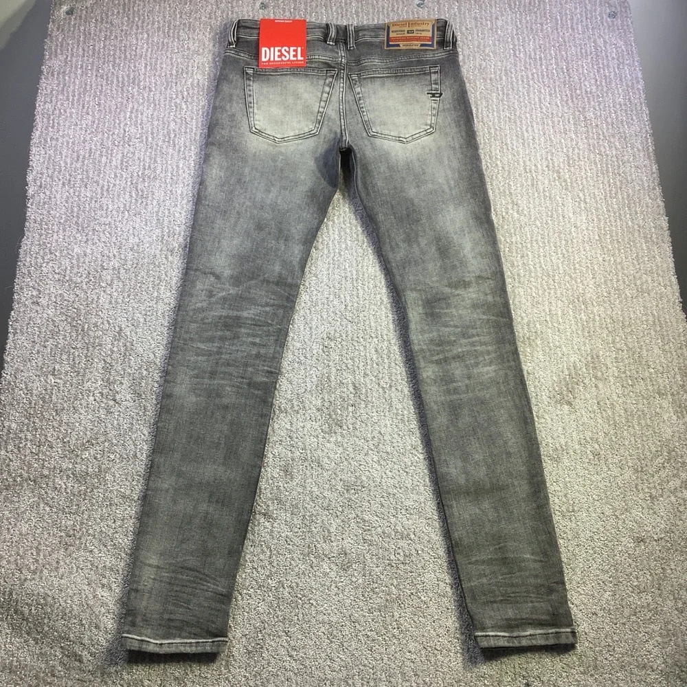 Diesel 1979 Sleenker Skinny Fit Jeans Mens 29 x 32 Faded Black Grey Denim NWT